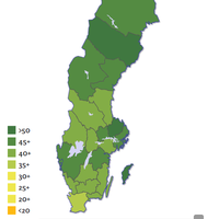 Pappaindex - interactive map of gender equality in Sweden