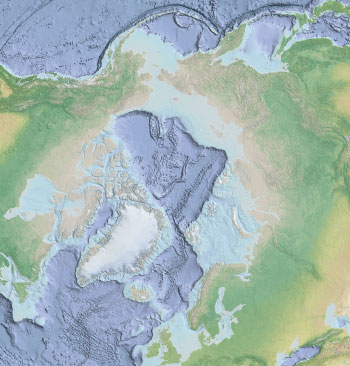 Bathmetry of the Arctic Ocean