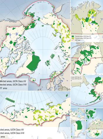Protected areas in the Arctic countries